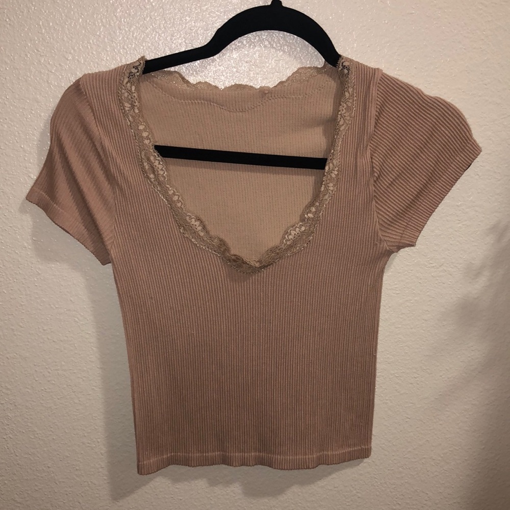 brown t shirt super soft